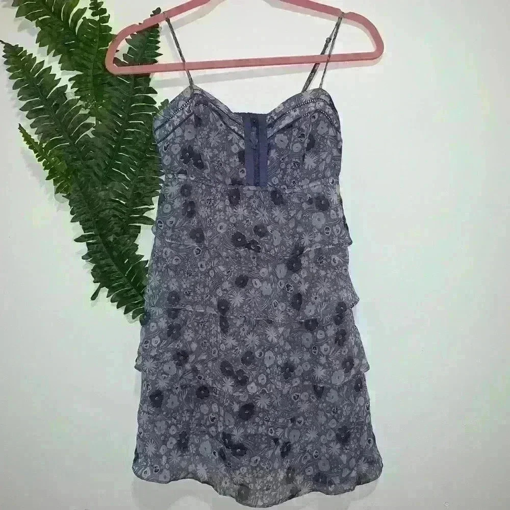 AEO Ruffle Dress Mini Purple 00